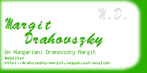 margit drahovszky business card